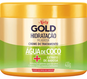 Produto Creme de tratamento niely gold hidratação milagrosa  água de coco 430g
 foto 1