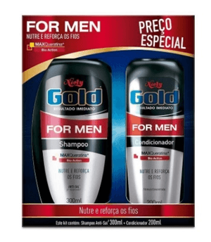 Produto Kit niely gold for men shampoo 300ml + condicionador 200ml foto 1
