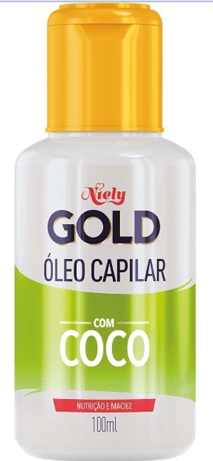 Produto Óleo capilar niely gold com coco 100ml
 foto 1