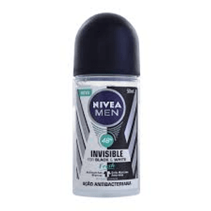 Produto Desodorante roll on nivea for black & white fresh masculino 50ml foto 1
