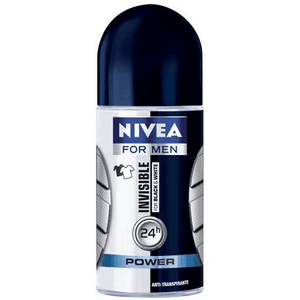 Produto Desodorante roll on nivea invisible for men black & white 50ml foto 1
