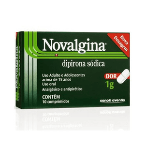 Produto Novalgina 1 grama 10 comprimidos foto 1
