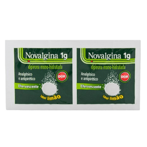 Produto Novalgina 1g com 2 comprimidos efervecentes sabor limao foto 1