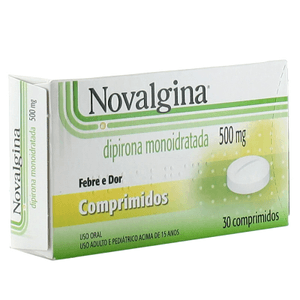 Produto Novalgina  500mg com 30 comprimidos foto 1