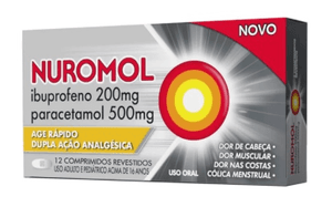Produto Nuromol 200mg+500mg caixa com 12 comprimidos revestidos foto 1