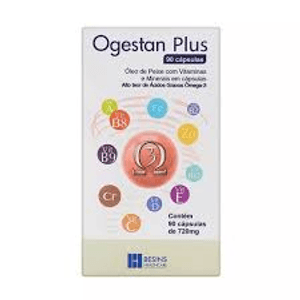 Produto Ogestan plus 720 mg caixa com 90 capsulas foto 1
