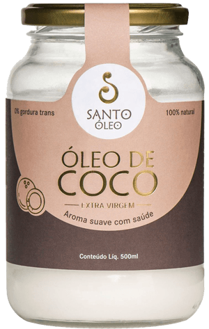 Produto Oleo de coco extra virgem 500ml santo oleo foto 1