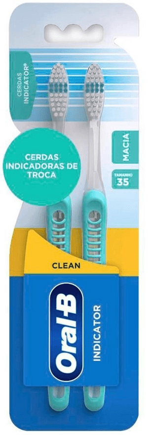Produto Escova de dente clean indicator macia nº 30 2 unidades oral-b foto 1