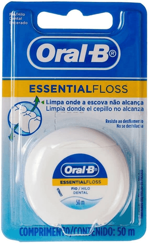 Produto Fio dental oral b essencial floss cera 50 mts foto 1