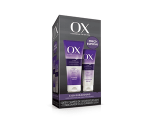 Produto Kit ox liso duradouro shampoo 400ml + condicionador 200ml
 foto 1