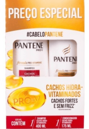 Produto Kit pantene cachos hidra vitaminados shampoo 175ml +condicionador 175ml foto 1