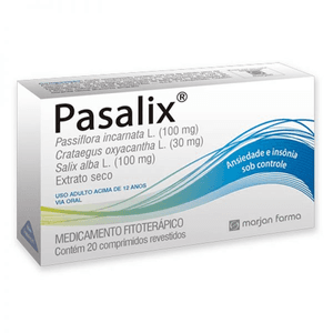Produto Pasalix 20 comprimidos revestidos
 foto 1