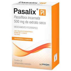 Produto Pasalix pi 500mg 20 comprimidos revestidos
 foto 1