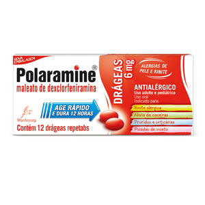 Produto Polaramine 6 mg com 12 drageas foto 1