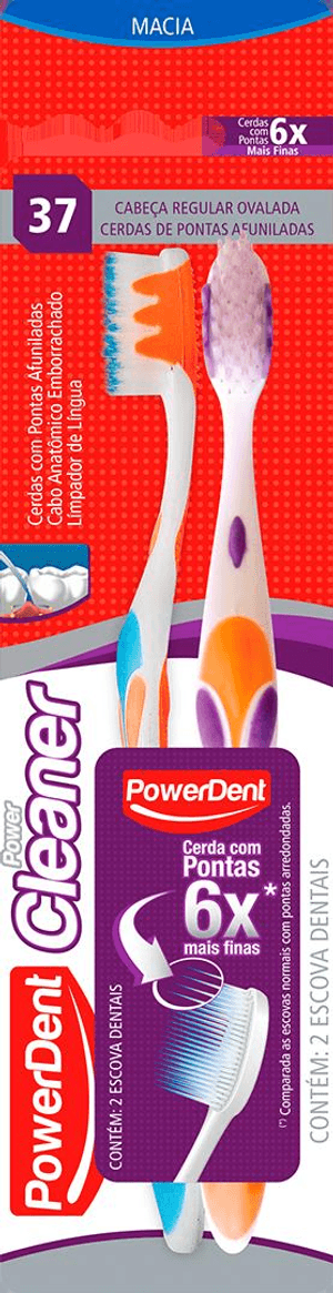 Produto Powerdent escova dental power cleaner 2un foto 1