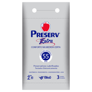 Produto Preservativo preserv extra com 3 unidades
 foto 1