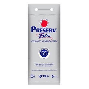Produto Preservativo preserv extra com 6 unidades
 foto 1
