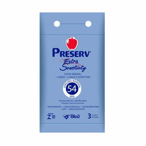 Produto Preservativo preserv extra sensitivity com 3 unidades foto 1