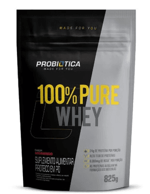 Produto Whey 100% pure probiotica refil 825g sabor morango foto 1