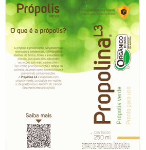 Produto Propolina l3 verde organico 250ml foto 1