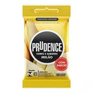 Produto Preservativo prudence cores e sabores melão com 3 unidade foto 1