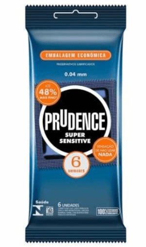 Produto Preservativos prudence super sensitive com 6 unidades foto 1