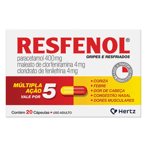 Produto Resfenol com 20 capsulas hertz foto 1