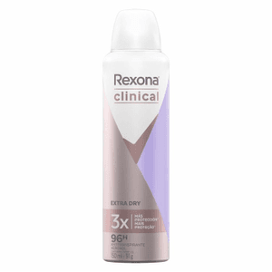 Produto Desodorante rexona clinical aerosol feminino extra dry 150ml foto 1