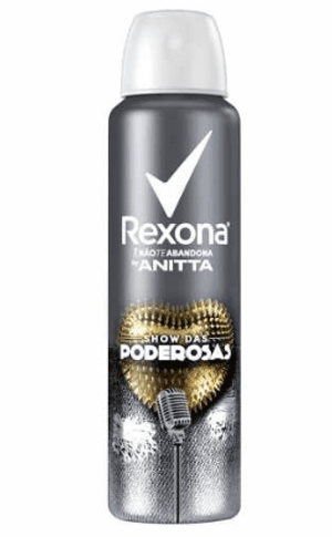 Produto Desodorante rexona aerossol anitta show das poderosas 150ml foto 1