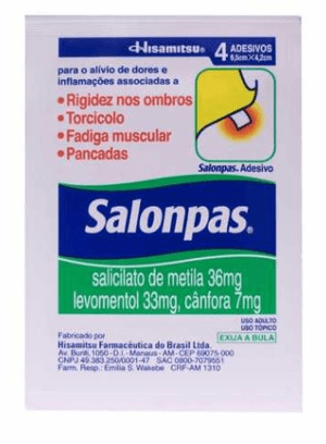 Produto Salonpas adesivo pequeno com 4 unidades foto 1
