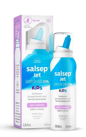 Produto Salsep jet kids 0,9% solução nasal spray  100 ml para uso pediatrico foto 1