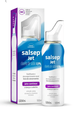 Produto Salsep jet 0,9% solução nasal spray 100 ml uso adulto e pediatrico jato continuo foto 1