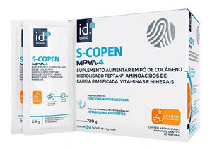 Produto Sarcopen / s-copen mpva-4 sabor tangerina caixa com 30 sachês de 24g, biolab foto 1