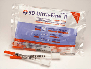 Produto Seringa para insulina bd ultra fine 50ui agulha curta 0,30x8mm 10un foto 1