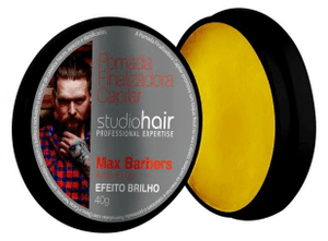 Produto Pomada finalizadora capilar studio hair max barbers efeito brilho 40g foto 1
