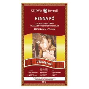 Produto Surya brasil henna pó vermelho 50g foto 1