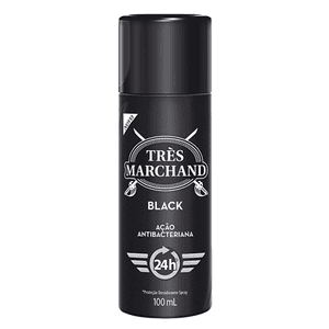 Produto Desodorante tres marchand spray 100 ml black foto 1