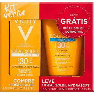 Produto Vichy ideal soleil anti brilho fps30 40g gratis ideal soleil hidratacao fps30 120ml foto 1