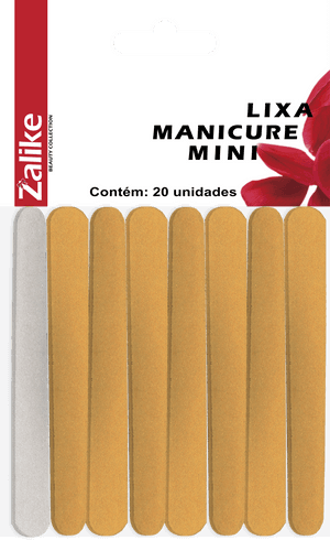 Produto Zalike lixa manicure mini c/ 20 unidades ref 816-a foto 1